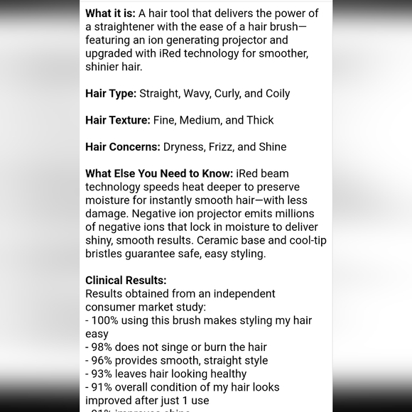 Amika infrared heat brush - Picture 5 of 5